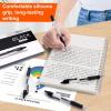 imageGel Pens 30 Pack Black Gel Pen Fine Point Retractable Gel Ink Rollerball Pens for Smooth Writing 07mm Back to School Supplies