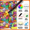 imageAcrylic Paint Markers 24 Colors Automatic Ink Control Acrylic Pens Soft Brush Tip Paint Pens Waterproof Paint Markers for Rock Painting Stone Wood Glass Ceramic DIY Art Supplies
