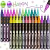 imageAen Art Double Line Pens 26 Colors Shimmer Outline Marker SelfOutline Metallic Pen Art Supplies for Teen Girl Birthday Gifts